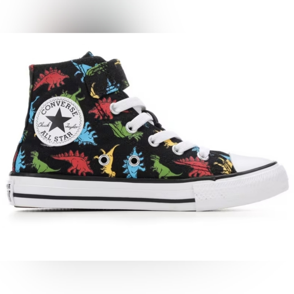 Kids Dinosaur Converse Chuck Taylors Velcro